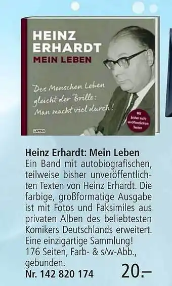 Weltbild Heinz erhardt: mein leben Angebot