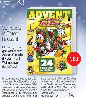 Weltbild Lustigen taschenbuch advent 8 Angebot