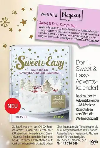 Weltbild Der 1. sweet & easy- adventskalender Angebot