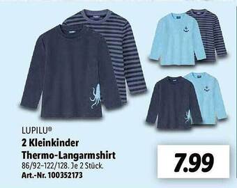 Lidl Lupilu 2 kleinkinder thermo-langarmshirt Angebot