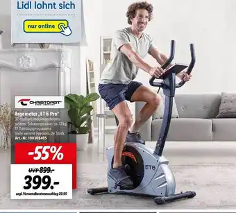 Lidl Christopeit ergometer „et 6 pro“ Angebot