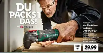 Lidl Parkside multifunktionswerkzeug „pmfw 310 d2“ Angebot