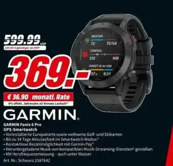 MediaMarkt Garmin fenix 6 pro gps-smartwatch Angebot