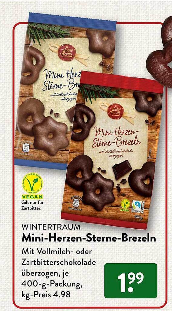 Wintertraum miniherzensternebrezeln Angebot bei Aldi Süd