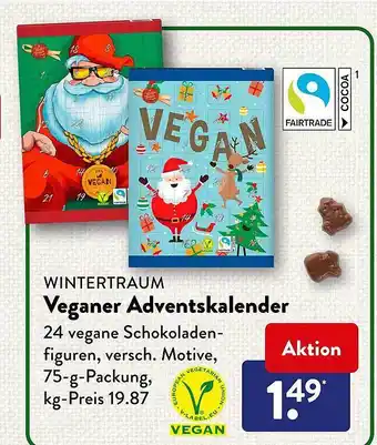 Aldi Süd Wintertraum veganer adventskalender Angebot