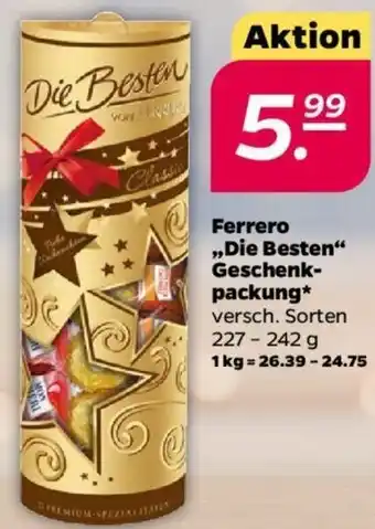 NETTO Ferrero ,,Die Besten" Geschenkpackung 227-242 g Angebot