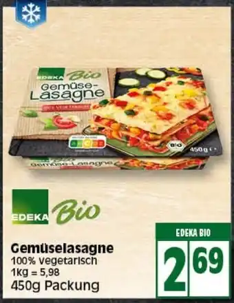 Elli Markt Edeka Bio Gemüselasagne 450 g Packung Angebot