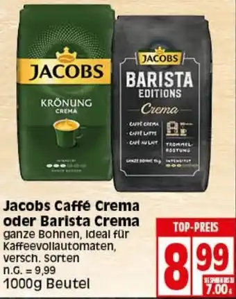 Elli Markt Jacobs Caffé Crema oder Barista Crema 1000g Beutel Angebot