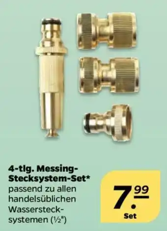 NETTO 4 tlg. Messing Stecksystem Set Angebot