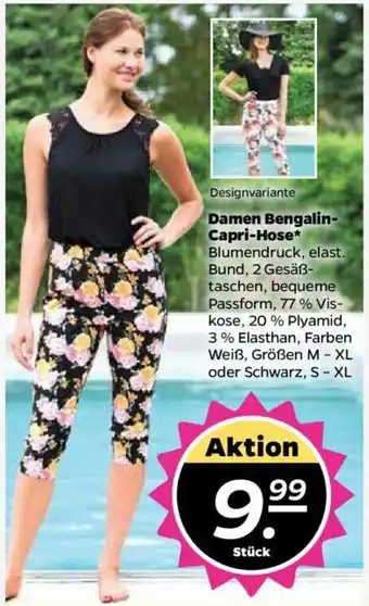 NETTO Damen Bengalin Capri Hose Angebot