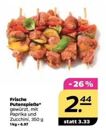 NETTO Frische Putenspieße 350g Angebot