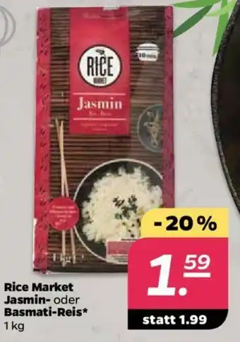 NETTO Rice Market Jasmin oder Basmati Reis 1kg Angebot