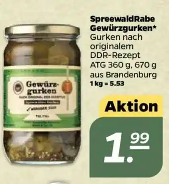 NETTO SpreewaldRabe Gewürzgurken 670g Angebot