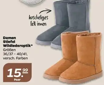 NETTO Damen Stiefel Wildlederoptik Angebot