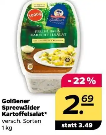 NETTO Golßener Spreewälder Kartoffelsalat 1 kg Angebot