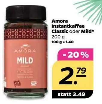 NETTO Amora Instantkaffee Classic oder Mild 200g Angebot