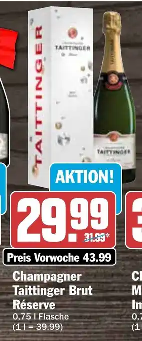 Hit Champagner Taittinger Brut Reserve 750ml Angebot