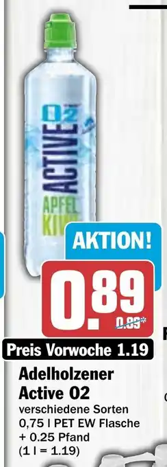 Hit Adelholzener Active O2 750ml Angebot