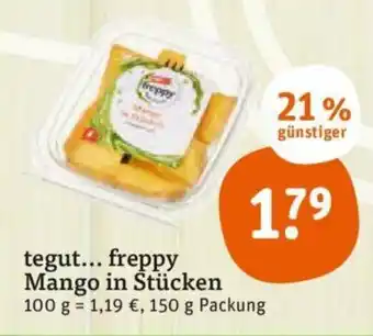 tegut Tegut Freppy Mango in Stücken 150g Angebot