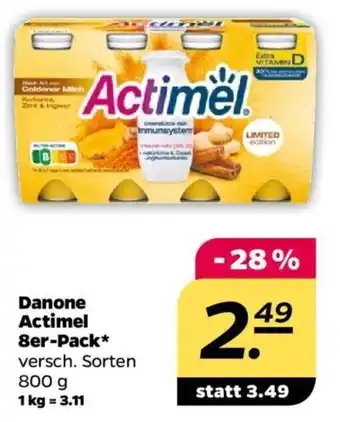 NETTO Danone Actimel 8er Pack, 800 g Angebot