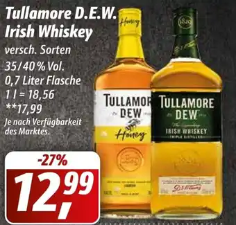 Simmel Tullamore Dew Irish Whiskey 0,7 Liter Flasche Angebot