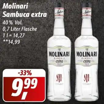 Simmel Molinari Sambuca Extra 0,7 Liter Flasche Angebot