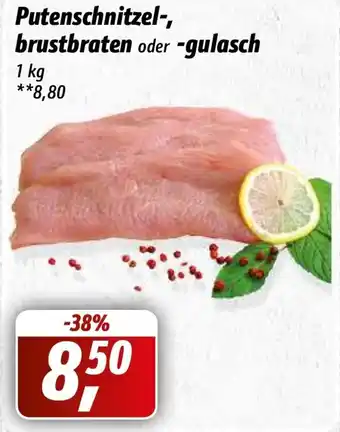 Simmel Putenschnitzel, brustbraten oder gulasch 1 kg Angebot