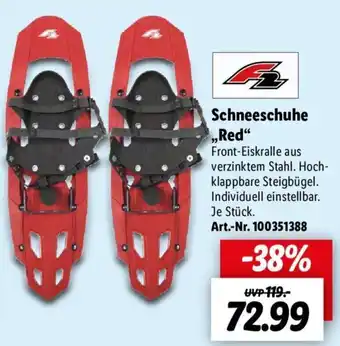 Lidl F2 Schneeschuhe ,,Red" Angebot