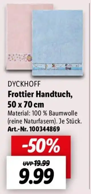 Lidl Dyckhoff Frottier Handtuch, 50x70 cm Angebot