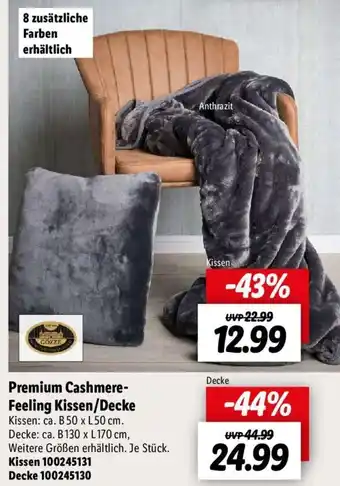 Lidl Gözze Premium Cashmere Feeling Kissen/Decke Angebot