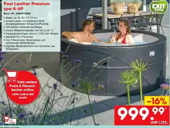 Netto Marken-Discount Exit Toys Pool Learher Premium spa 4-6P Angebot