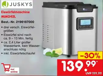 Netto Marken-Discount Juskys Eiswürfelmaschine MIM242L Angebot