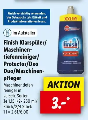 Lidl Finish maschinentiefenreiniger Angebot