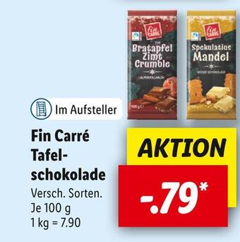 Lidl Fin carré tafelschokolade Angebot