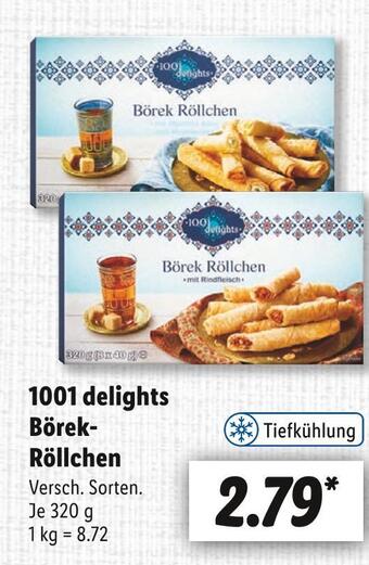 Lidl 1001 delights börek-röllchen Angebot