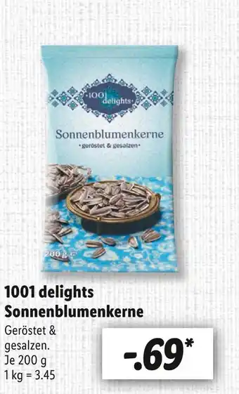 Lidl 1001 delights sonnenblumenkerne Angebot