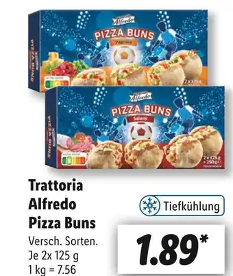 Lidl Trattoria alfredo pizza buns Angebot