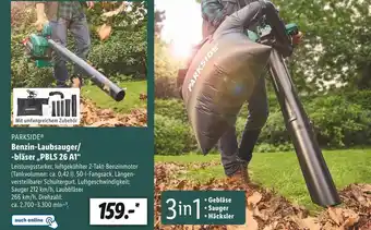 Lidl Parkside benzin-laubsauger/ -bläser „pbls 26 a1“ Angebot