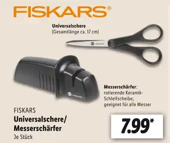 Lidl Fiskars universalschere/messerschärfer Angebot