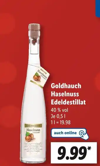 Lidl Goldhauch haselnuss edeldestillat Angebot