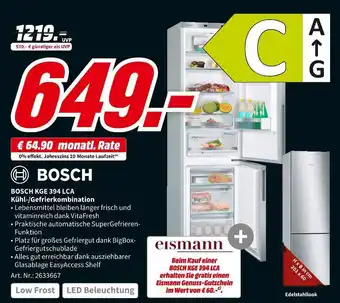 MediaMarkt Bosch kühl-/gefrierkombination Angebot