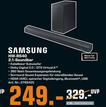 Saturn Samsung 2.1-soundbar hw-b540 Angebot