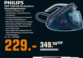 Saturn Philips dampfbügelstation psg 7130/20 perfectcare Angebot