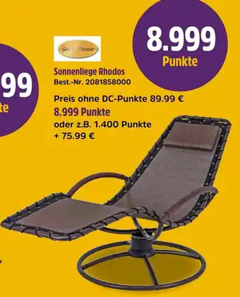 Netto Marken-Discount Sonnenliege Rhodos Angebot