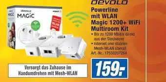 Expert Technomarkt Powerline mit WLAN  Magic 1200 + WiFi Multiroom Kit Angebot