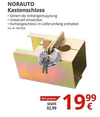 A.T.U. Norauto kastenschloss Angebot