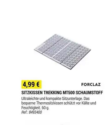 Decathlon Forclaz sitzkissen trekking mt500 schaumstoff Angebot