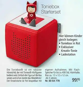 Weltbild Toniebox starterset Angebot