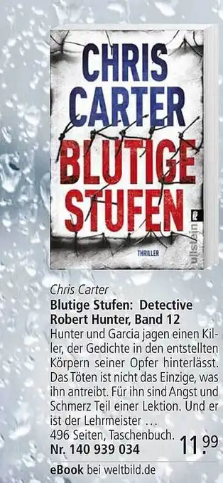 Weltbild Chris carter blutige stufen: detective robert hunter, band 12 Angebot