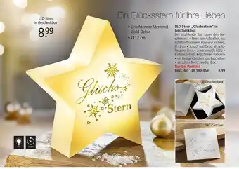 Weltbild Led-stern in geschenkbox, led-stern „glücksstern“ in geschenkbox Angebot